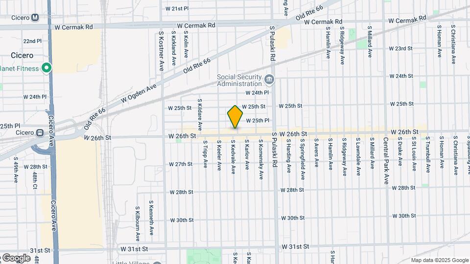 4122 W 26th St, Unit 4122 W26th 2F Map and Location Details