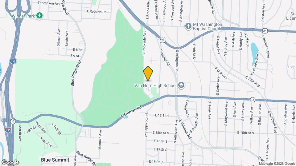 1021 S Brookside Ave Map and Location Details