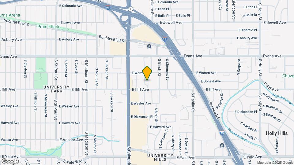 4265 E Iliff Ave Map and Location Details