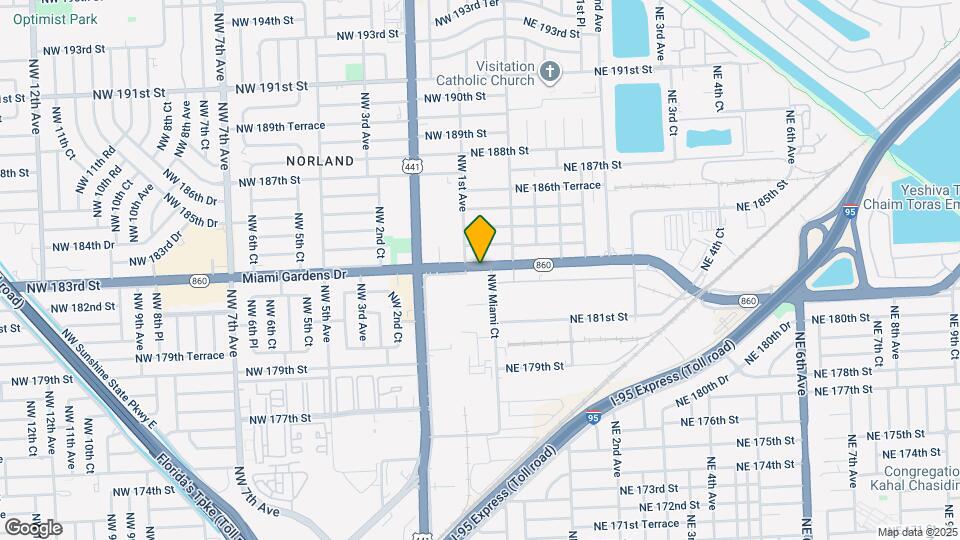 104 Miami Gardens Dr Map and Location Details