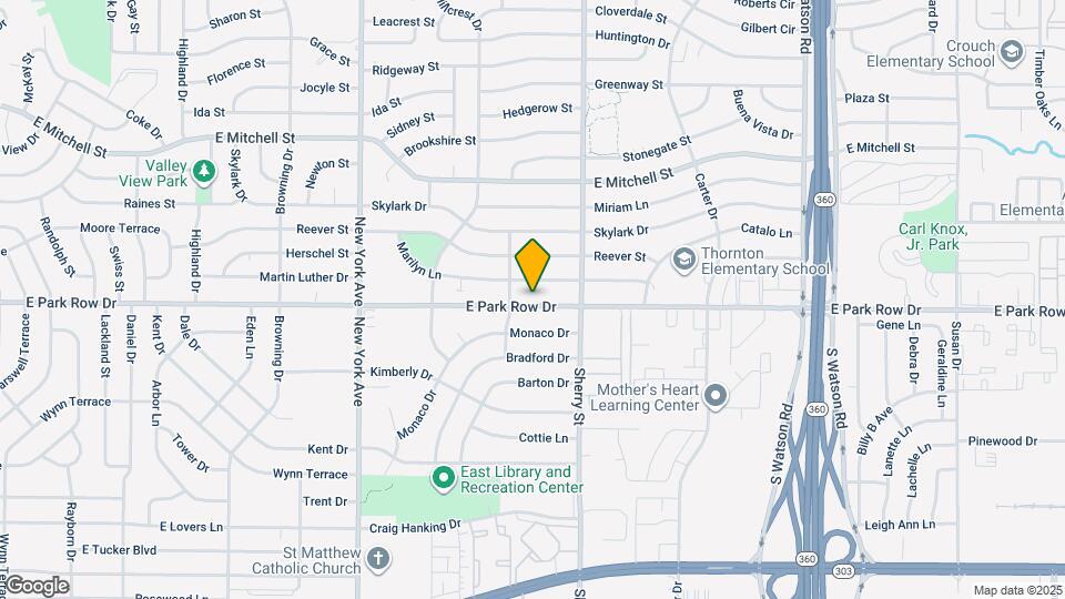 2107 E Park Row Dr Map and Location Details
