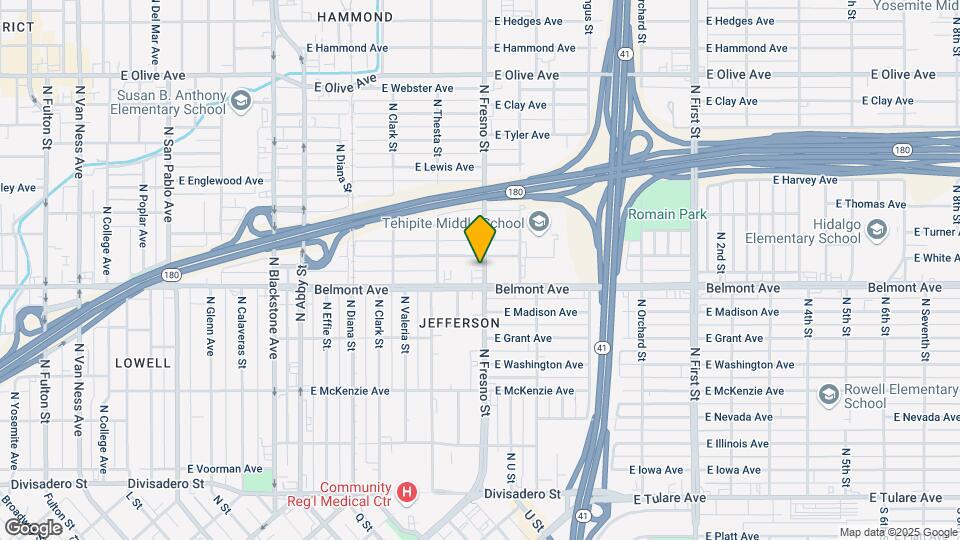 527-531 N Fresno St Map and Location Details
