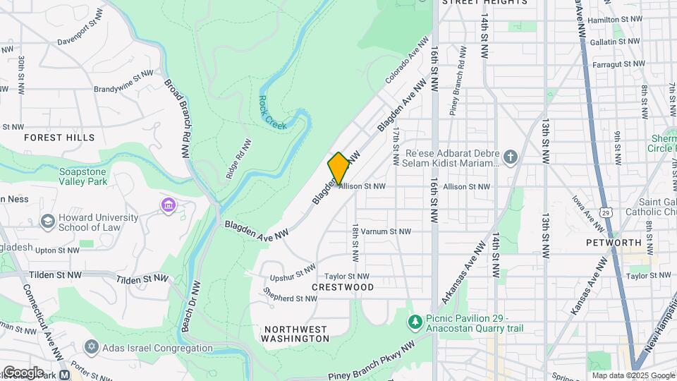 1824 Allison St NW Map and Location Details