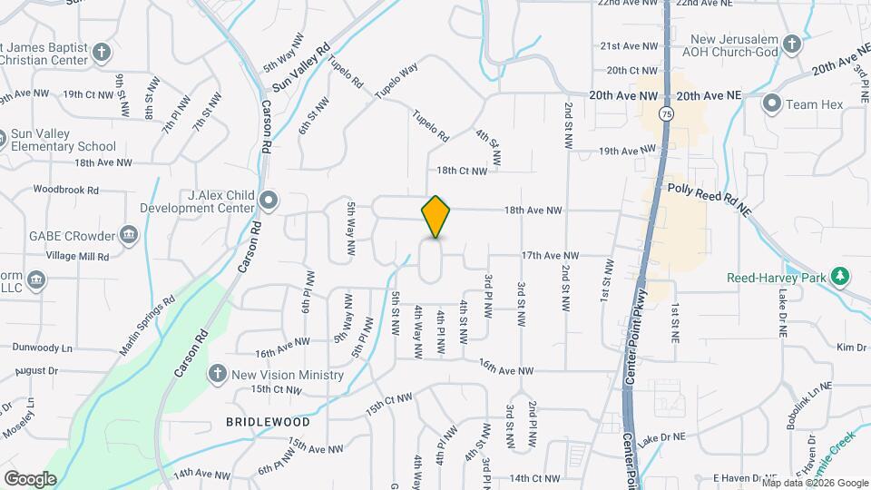 1712 4th Pl NW Map and Location Details