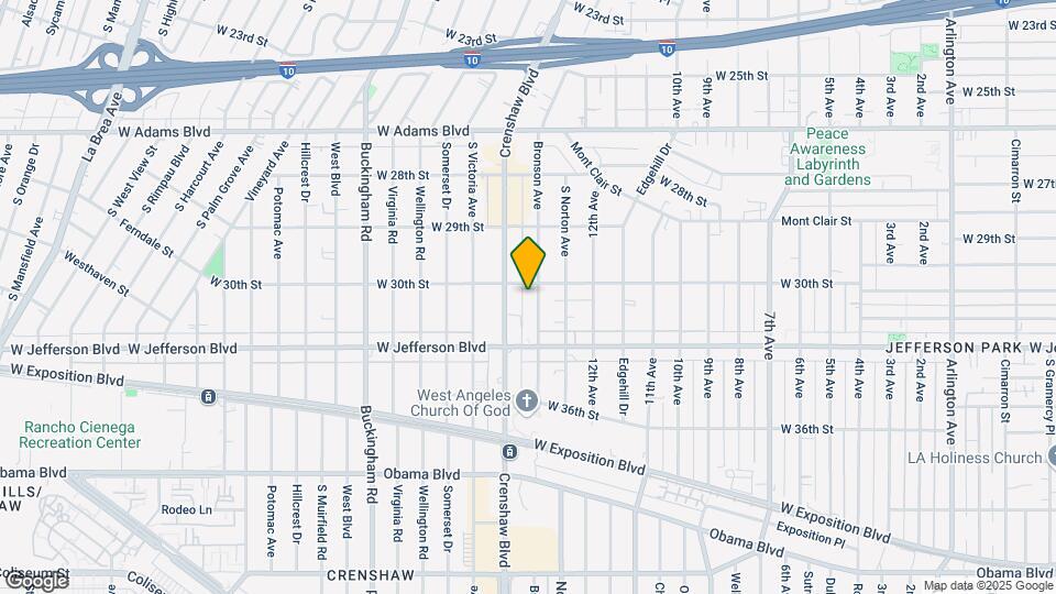 3013 S Bronson Ave Map and Location Details