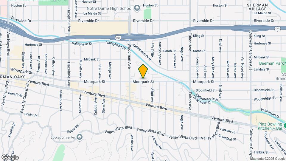 13573 Moorpark St Map and Location Details