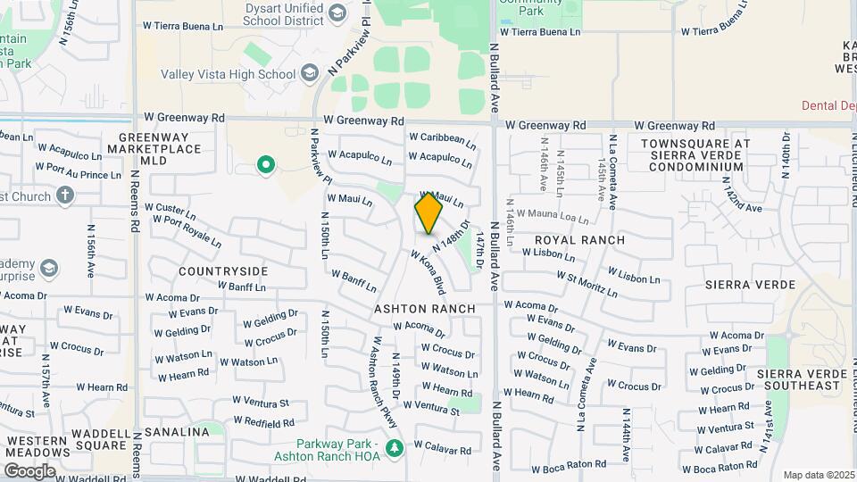 14839 W Port Royale Ln Map and Location Details