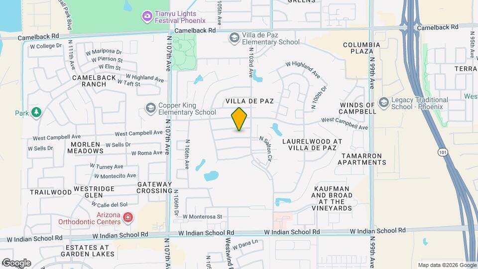 10322 W Calle Del Oro Mapa y Detalles de la Ubicación