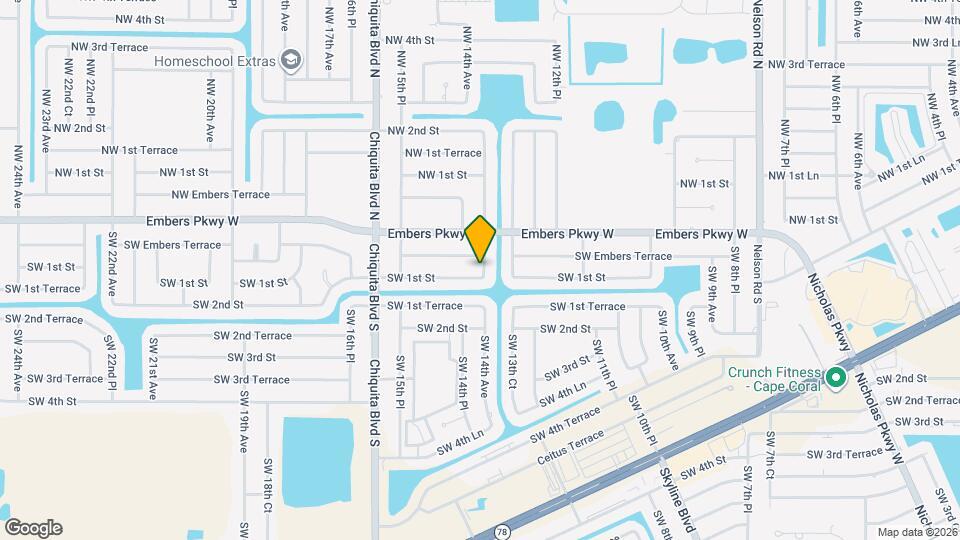 1401 SW 1st St Map and Location Details