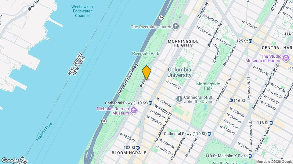 400 Riverside Dr Map and Location Details