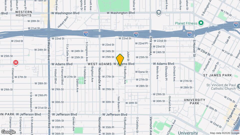 2616 Van Buren Pl Map and Location Details