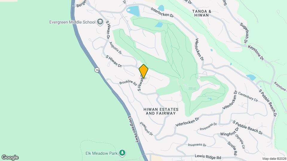 2356 S Hiwan Dr Map and Location Details