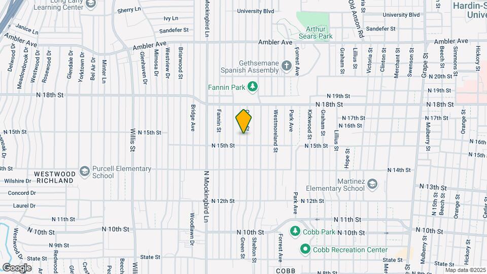 1526 Green St Map and Location Details