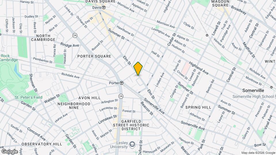 86 Elm St, Unit #2 Mapa y Detalles de la Ubicación