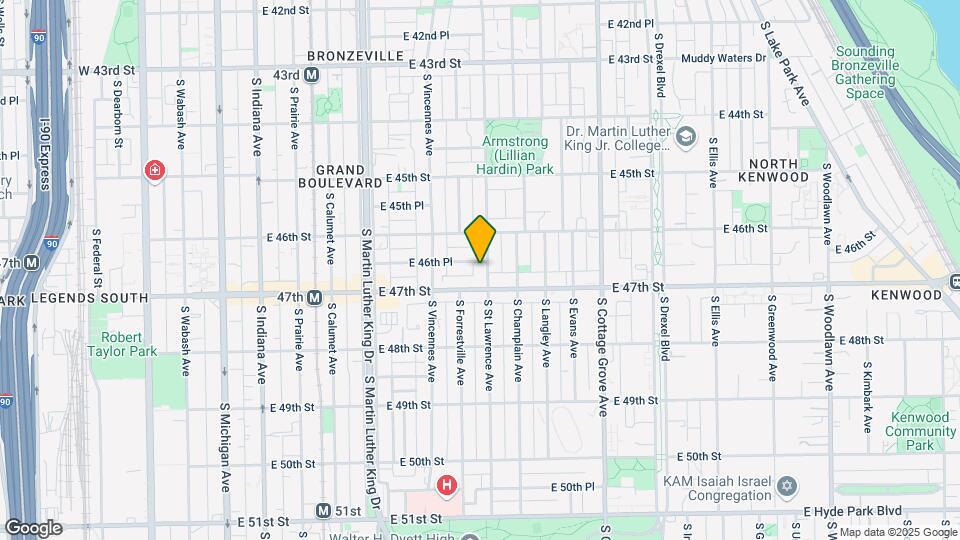 4638 S St Lawrence Ave Map and Location Details