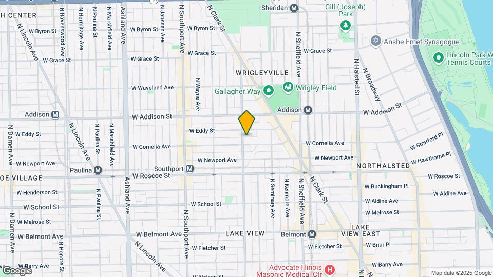 3513 N Racine Ave, Unit 2 Map and Location Details