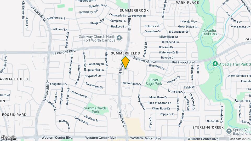 7216 Park Creek Cir W Map and Location Details