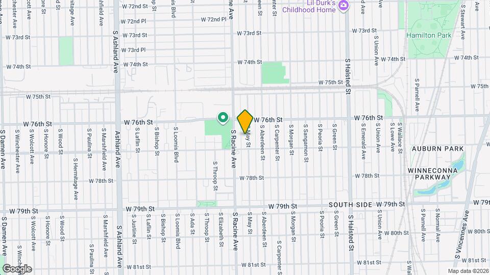 7634 S May St Map and Location Details