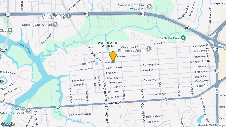 7632 Hare Ave Map and Location Details