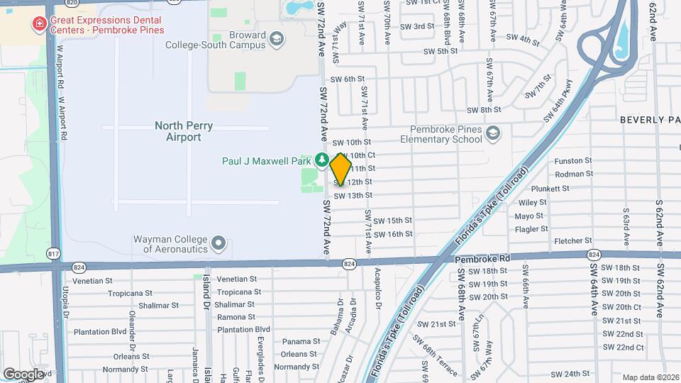 7161 SW 13th St Map and Location Details