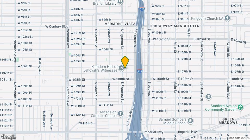 10620 1/2 S Figueroa St Map and Location Details