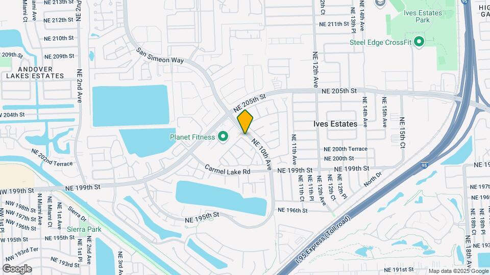935 NE 199th St Map and Location Details