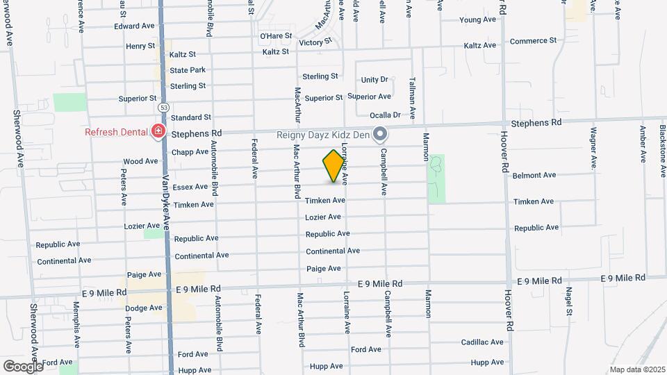 8716 Essex Ave Map and Location Details