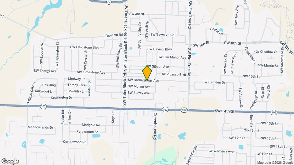3801 SW Carriageway Ave Map and Location Details