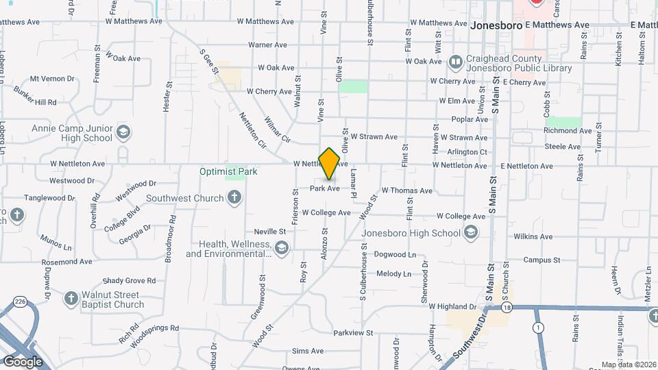 1425 Angelus St Map and Location Details