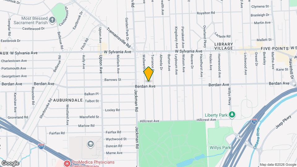 1612 Berdan Ave Mapa y Detalles de la Ubicación