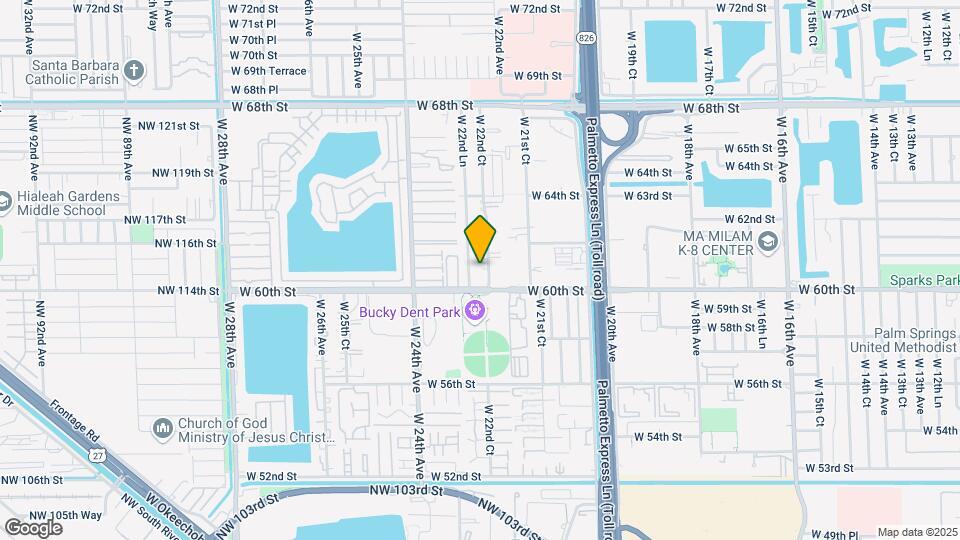 6100 W 22nd Ct Map and Location Details