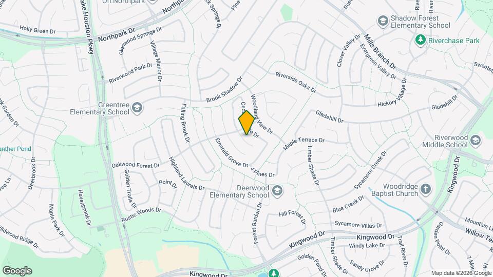 3102 Hickory Falls Dr Map and Location Details