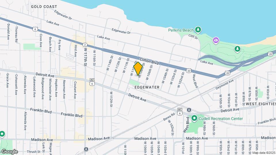 1320 W 108th St Map and Location Details