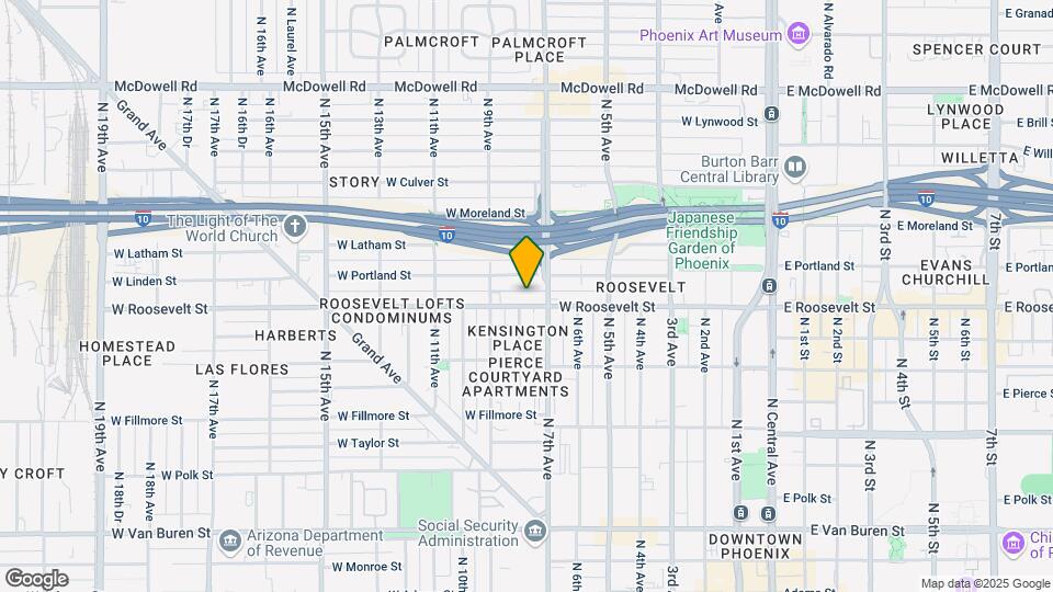 714 W Roosevelt St Mapa y Detalles de la Ubicación