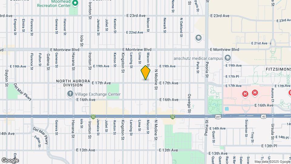 11305 E 17th Ave Map and Location Details