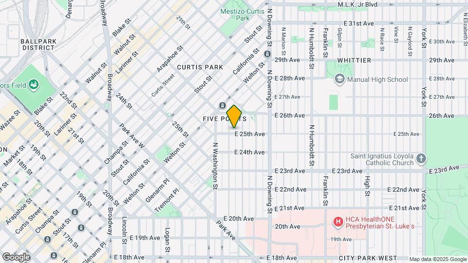 819 E 25th Ave Map and Location Details