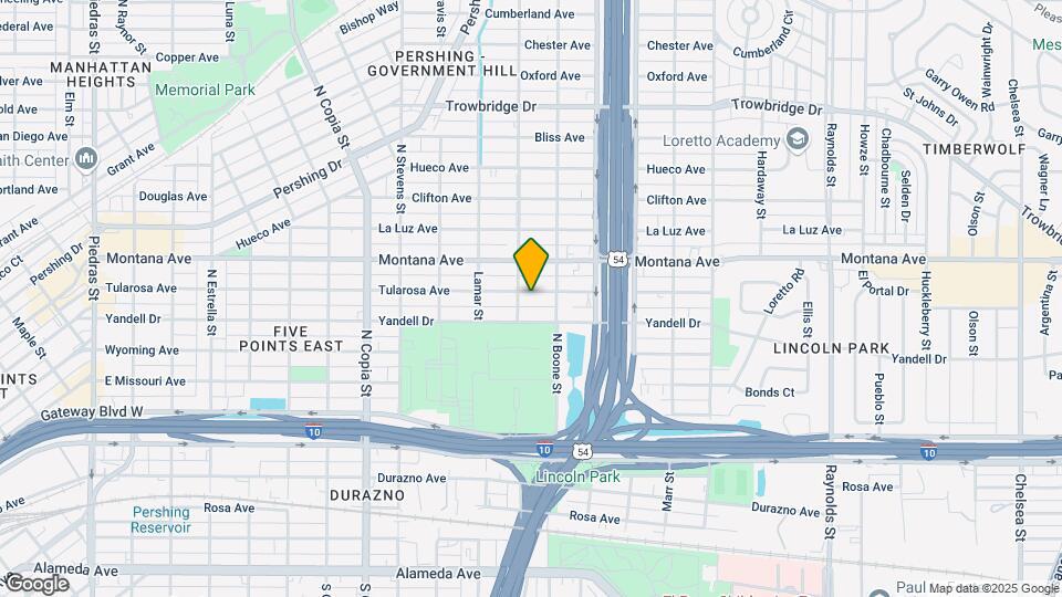 4012 Tularosa Ave Map and Location Details