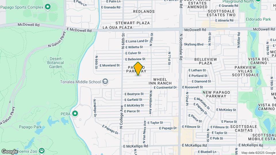 6907 E Portland St Map and Location Details