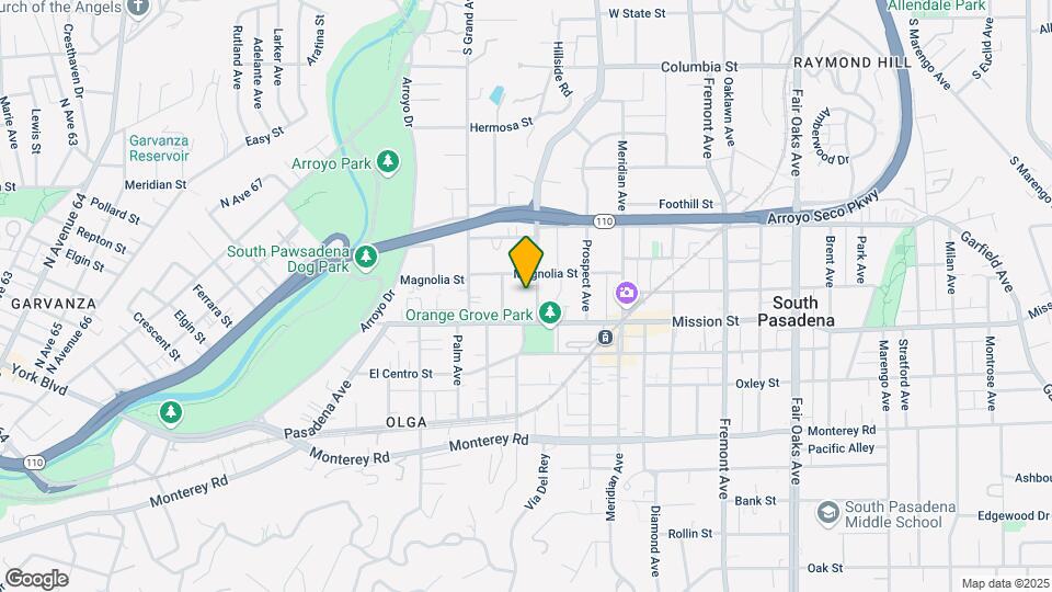 711 Orange Grove Ave Map and Location Details