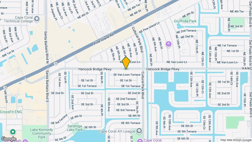 606 Hancock Bridge Pkwy Map and Location Details