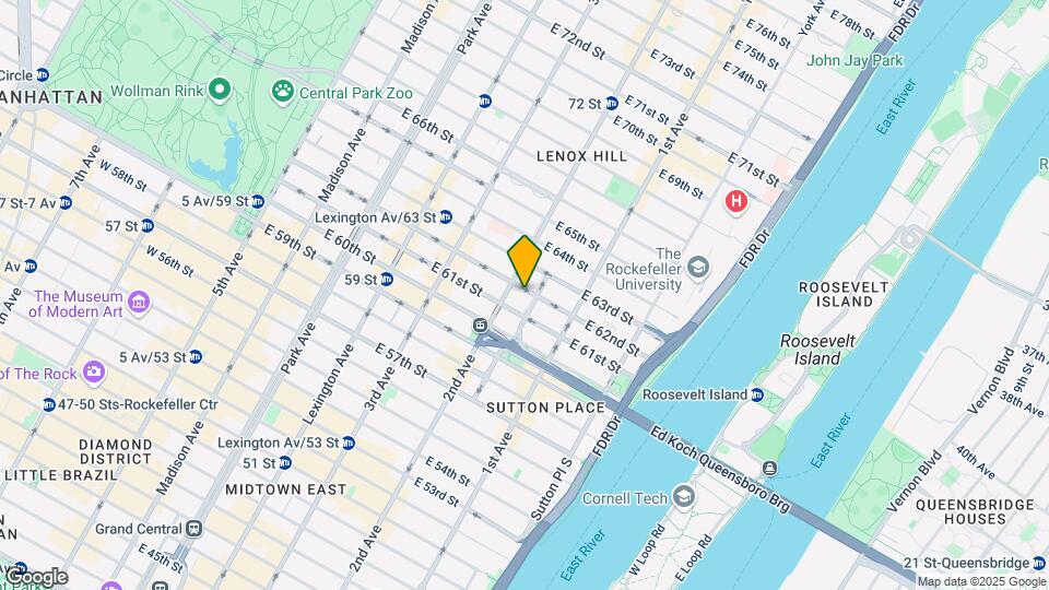 304-308 E 62nd St Mapa y Detalles de la Ubicación