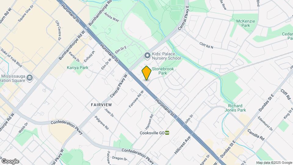 1 Fairview Rd E Map and Location Details