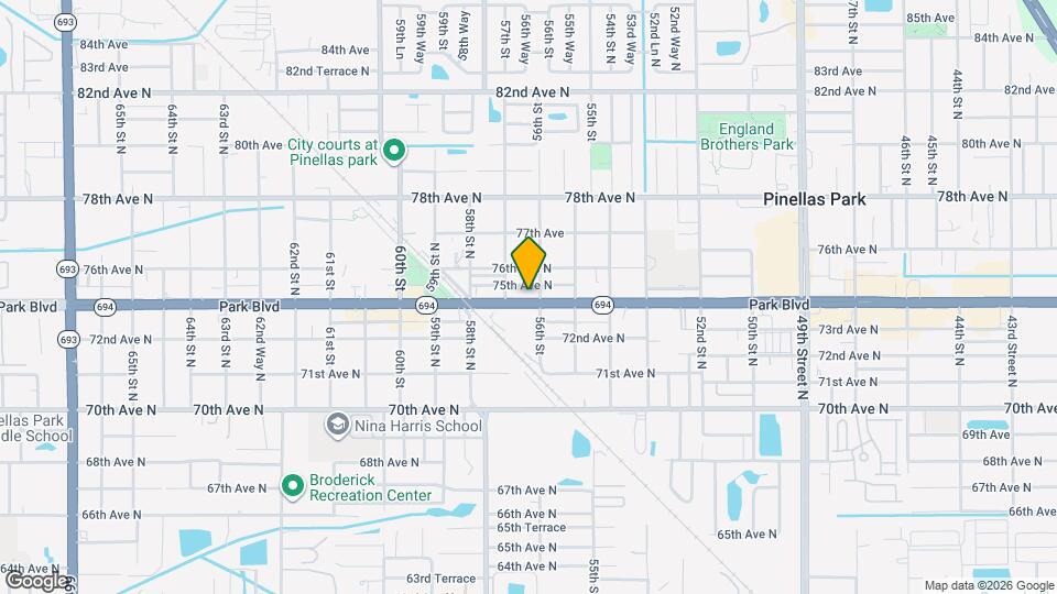 5619 Park Blvd, Unit 1506 Mapa y Detalles de la Ubicación