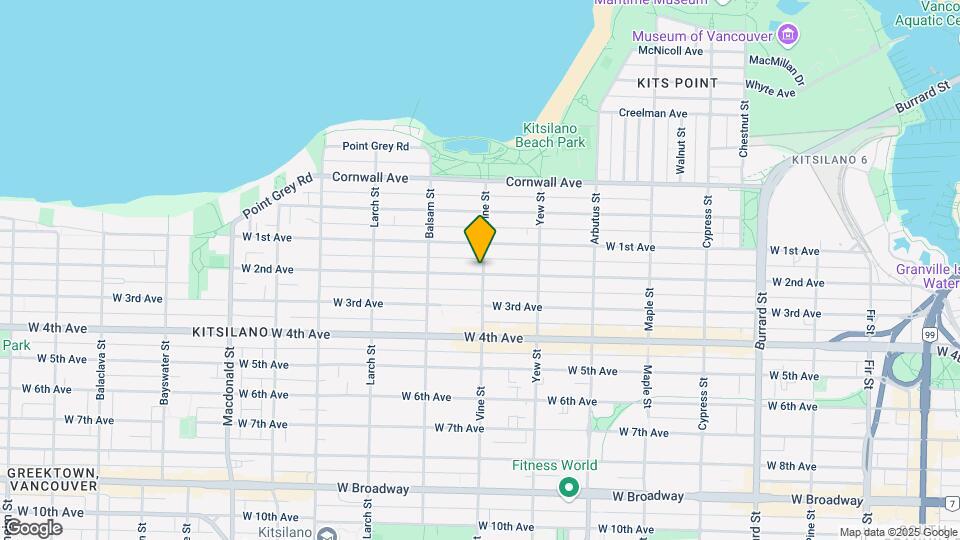 1755 Vine St Map and Location Details