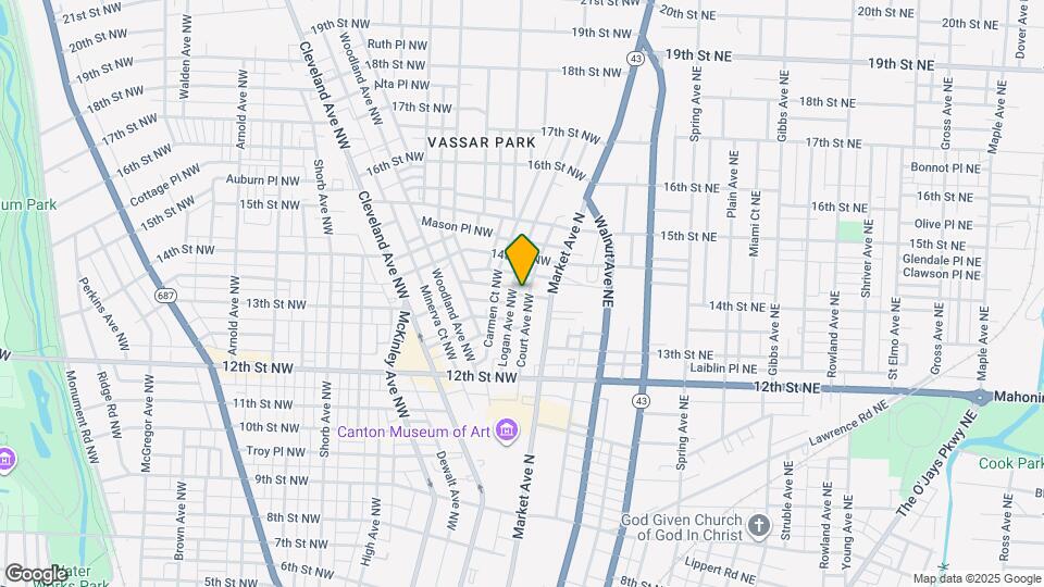 1328 Logan Ave NW Map and Location Details