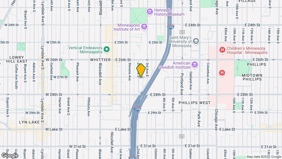 205 E 27th St Map and Location Details