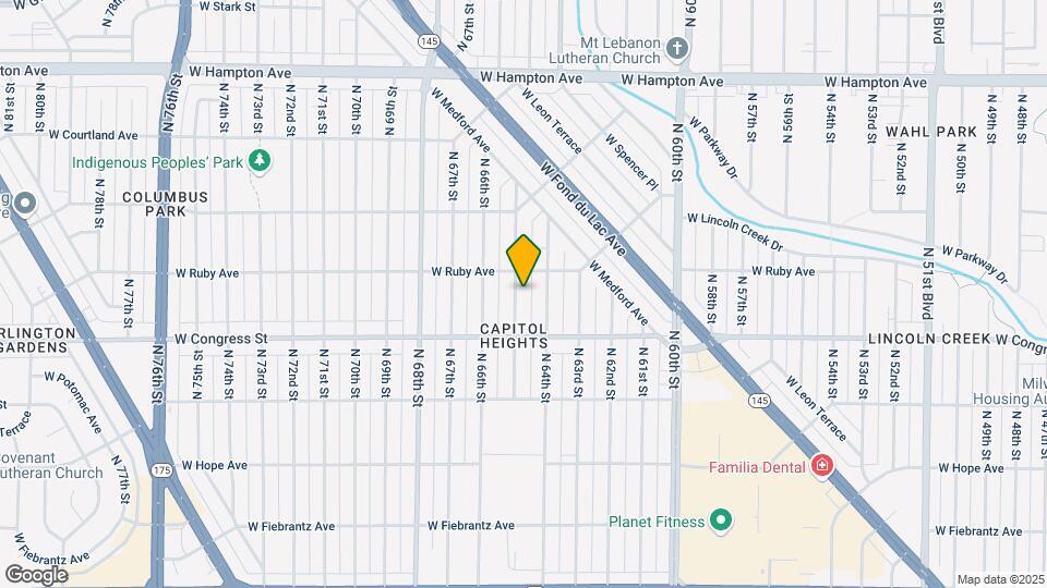 4458-4460-4460 N 65th St Map and Location Details