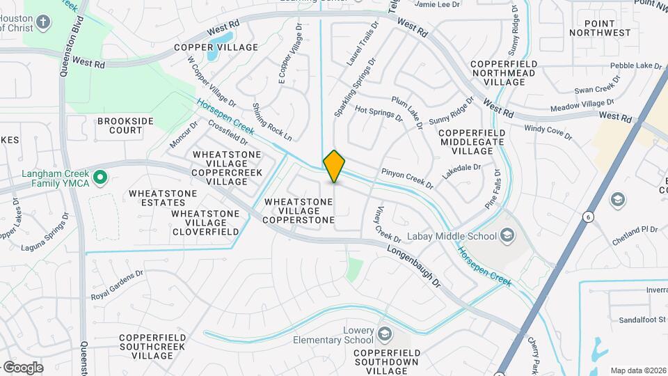 16110 Sweetwater Creek Dr Map and Location Details