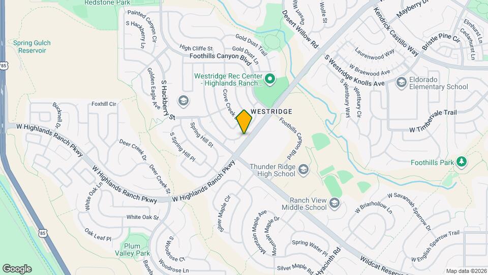 9708 S Castle Ridge Cir Map and Location Details