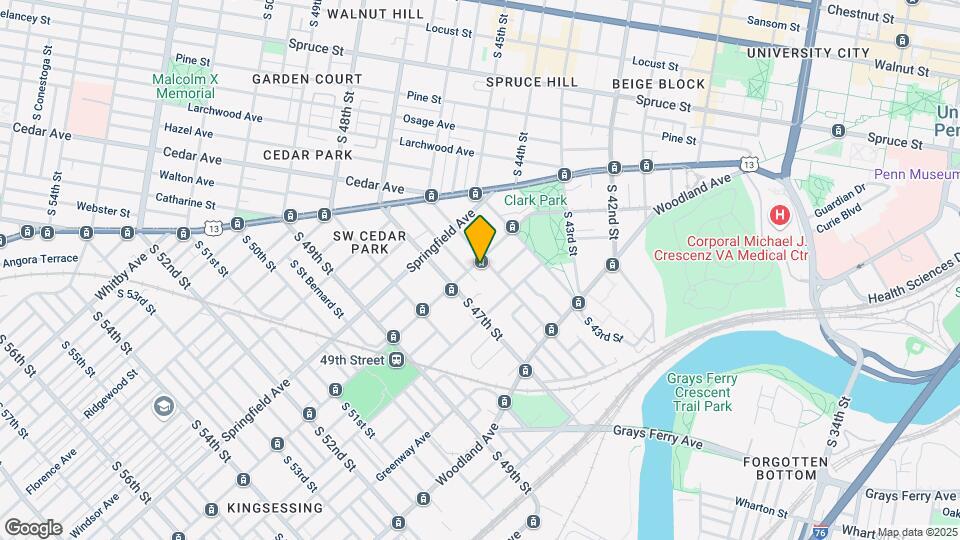 4606 Chester Ave, Unit #1F Map and Location Details